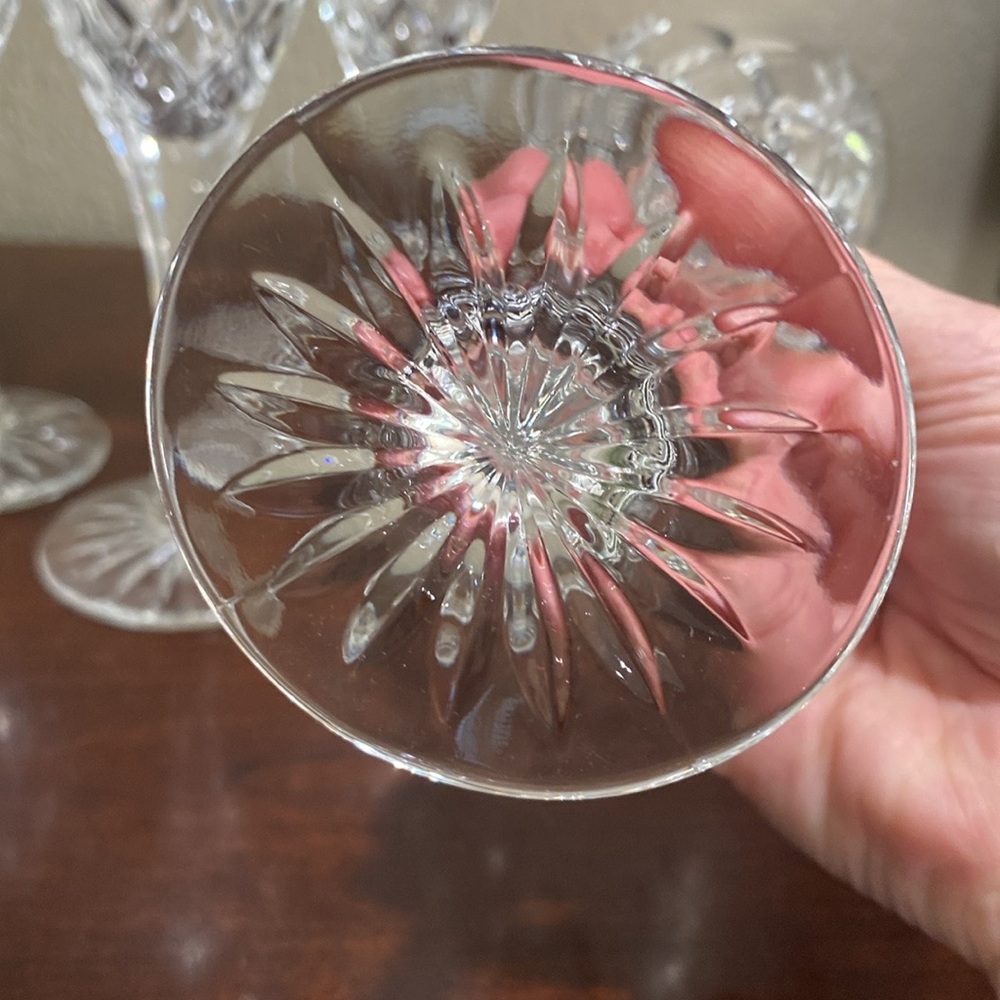 Set of 4, Vintage, Royal Doulton Crystal Wine Glasses - Picture 5 of 8
